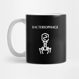 Bacteriophage virus infecting bacteria Mug